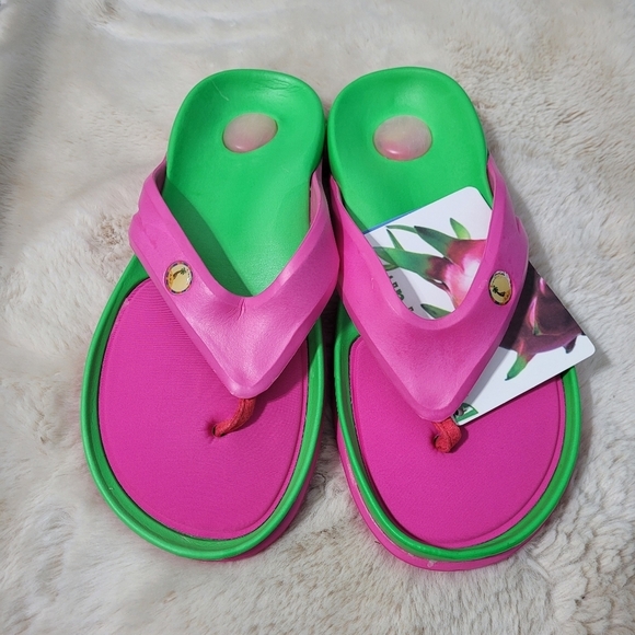 Slide Flip Flop Thong Flat Sandals Sz 9 Width - Picture 4 of 10